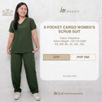 8 POCKET CARGO WOMEN'S SCRUB SUIT (PAIR)