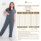 8 POCKET CARGO WOMEN'S SCRUB SUIT (PAIR)