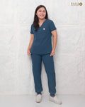 6 POCKET ANKLE-CUFFED WOMEN'S SCRUB SUIT (PAIR)